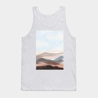 Abstract Landscape Illustration Tank Top